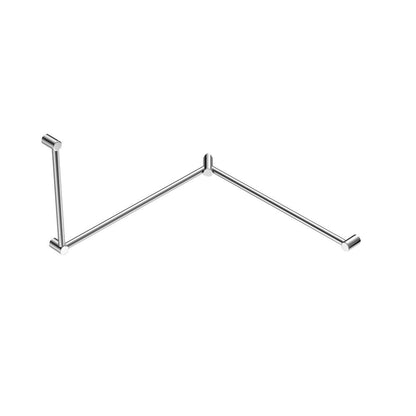 Nero Mecca Care 32mm DDA Toilet Grab Rail Set 90 Degree Continuous 600X1065X1025mm