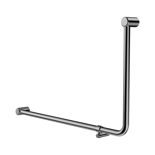 Mecca Care 32mm DDA Accessible Toilet 90 Degree Bent Tube Grab Rail 600X1000mm