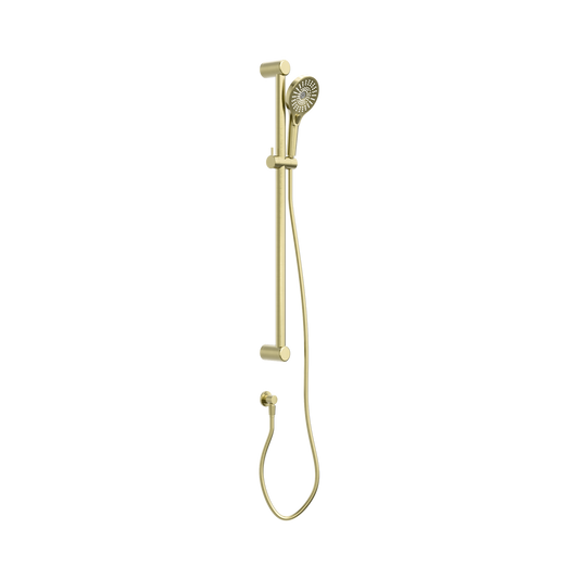 Mecca Care 32mm Grab Rail And Adjustable Shower Rail Set 900mm Brushed Gold