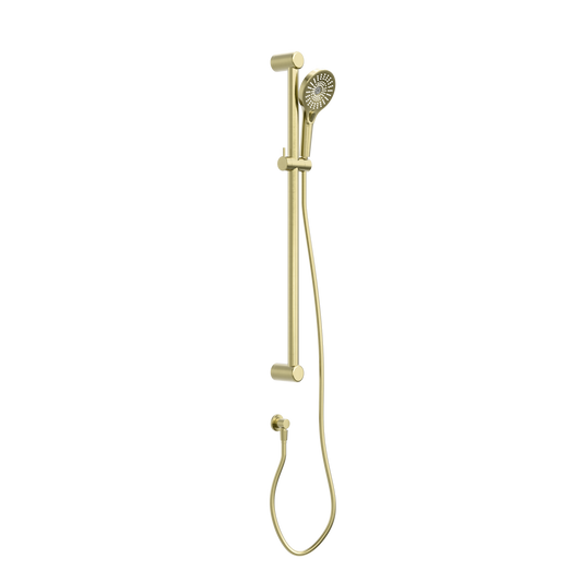 Nero Mecca Care 32mm Grab Rail And Adjustable Shower Rail Set 900mm Brushed
