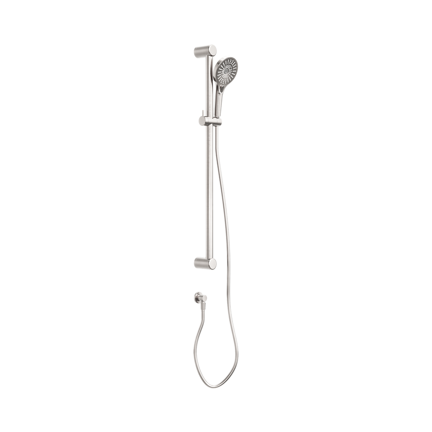 Mecca Care 32mm Grab Rail And Adjustable Shower Rail Set 900mm Brushed Nickel