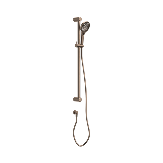 Mecca Care 32mm Grab Rail And Adjustable Shower Rail Set 900mm Brushed Bronze