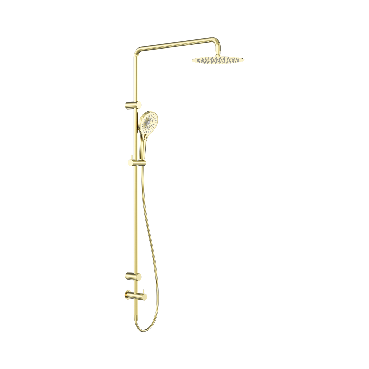 Mecca Care 25mm Grab Rail 900mm Twin Shower Set Brushed Gold