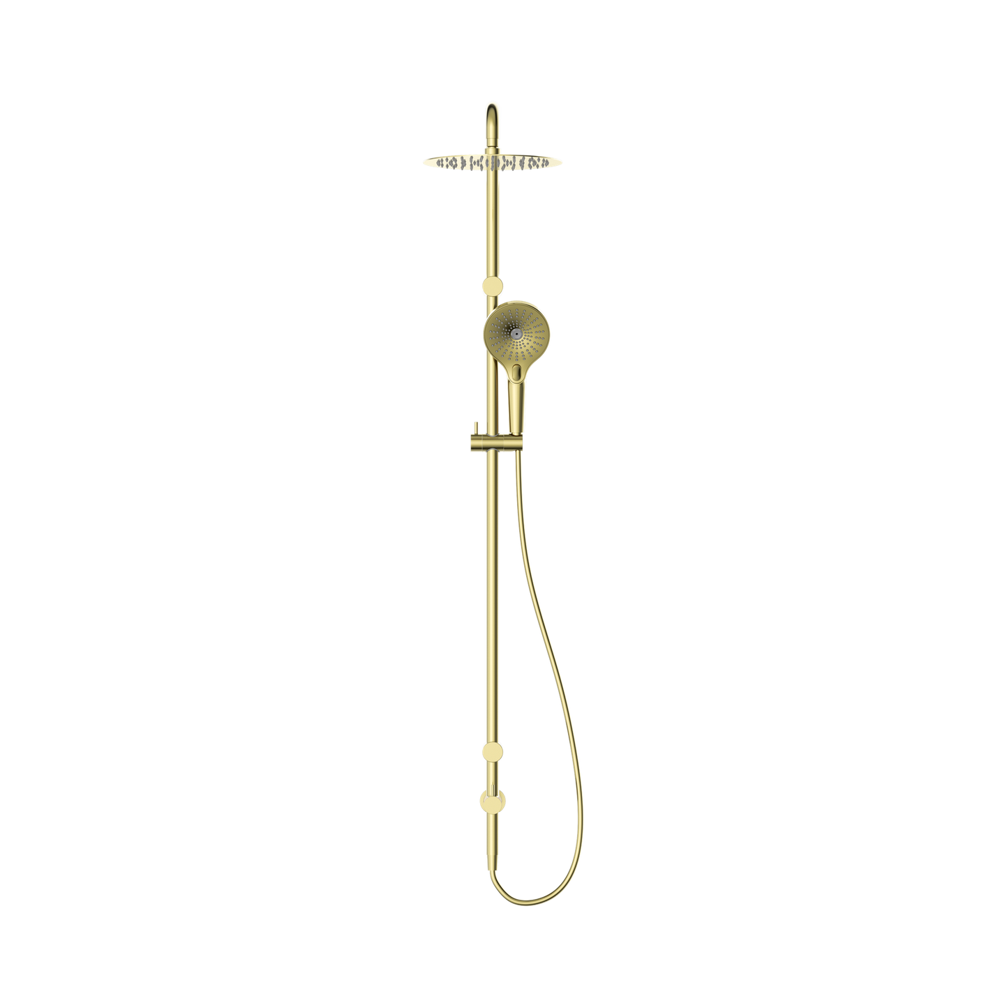 Mecca Care 25mm Grab Rail 900mm Twin Shower Set Brushed Gold