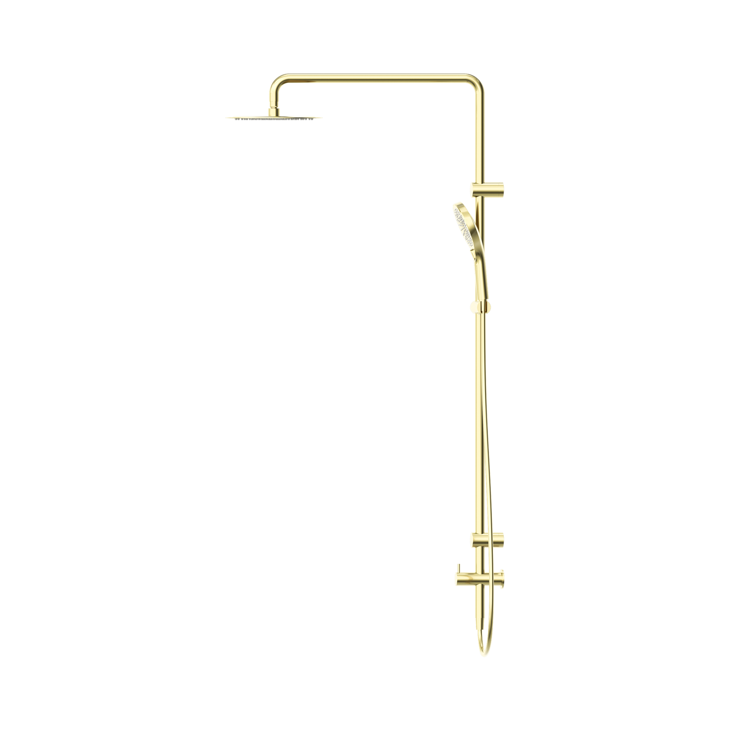 Mecca Care 25mm Grab Rail 900mm Twin Shower Set Brushed Gold