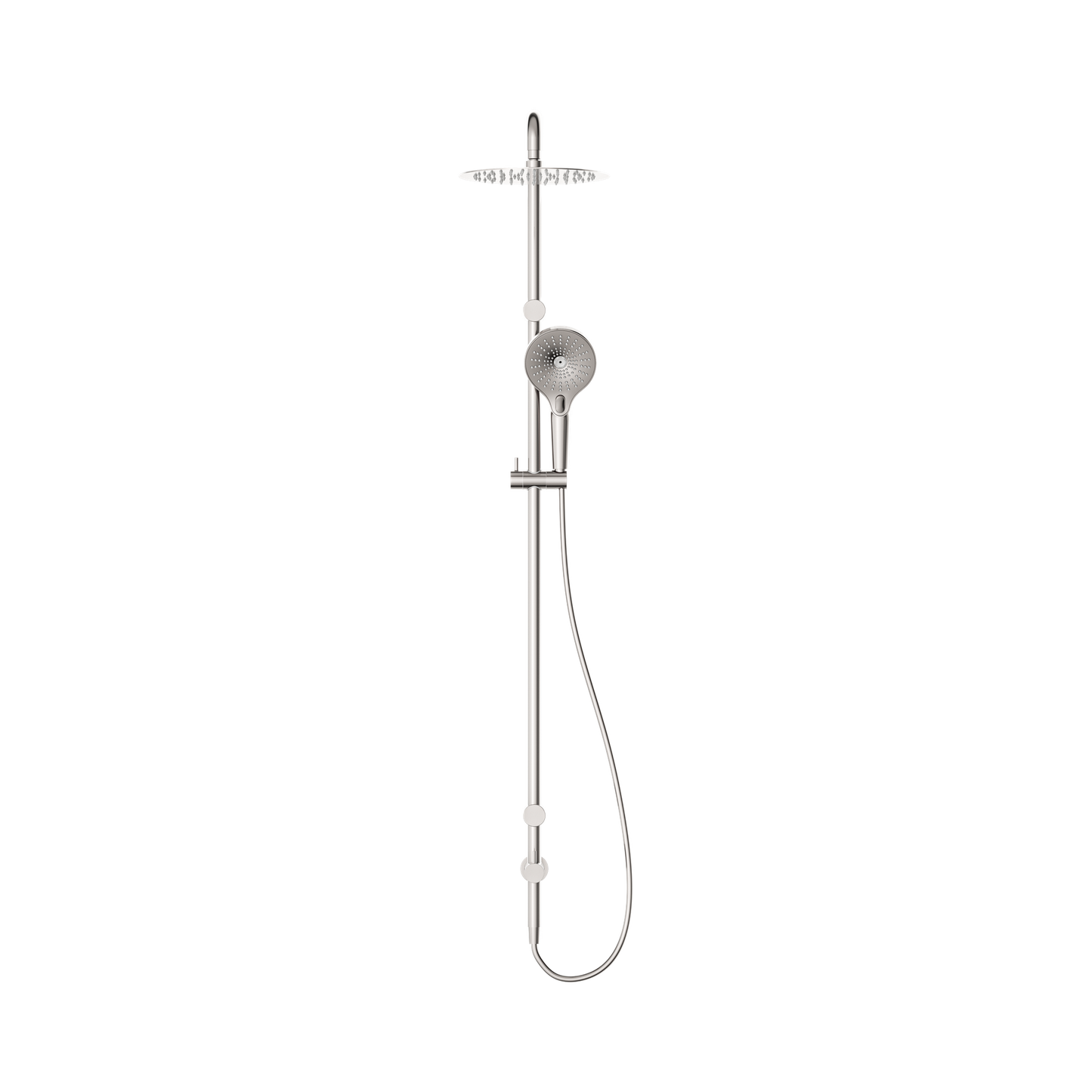 Mecca Care 25mm Grab Rail 900mm Twin Shower Set Brushed Nickel