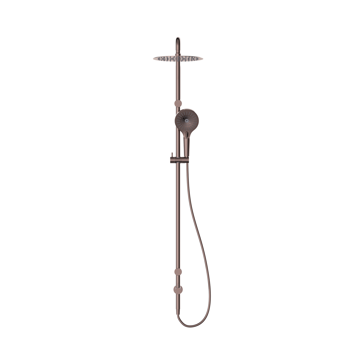Mecca Care 25mm Grab Rail 900mm Twin Shower Set Brushed Bronze