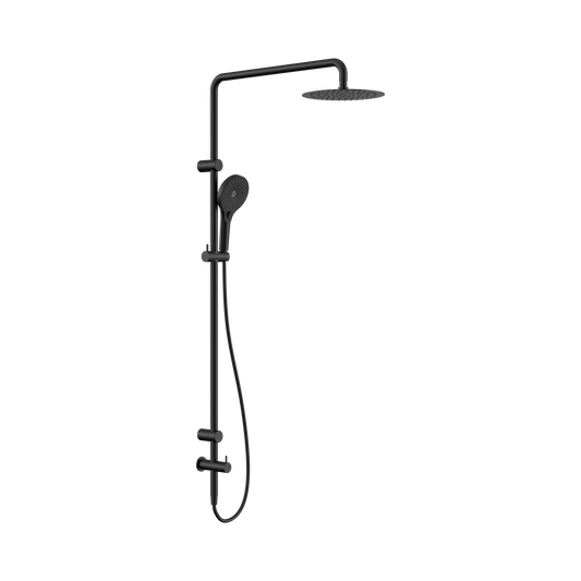 Mecca Care 25mm Grab Rail 900mm Twin Shower Set Matte Black