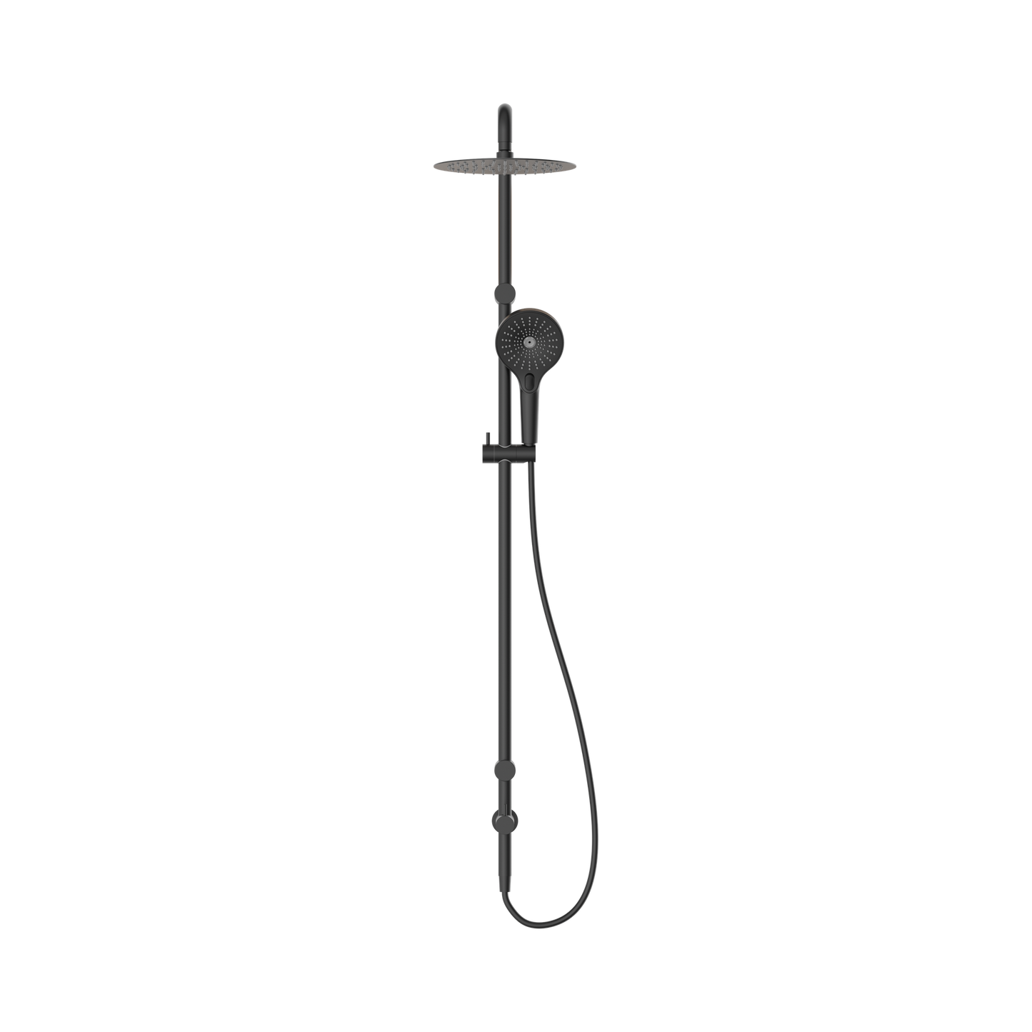 Mecca Care 25mm Grab Rail 900mm Twin Shower Set Matte Black