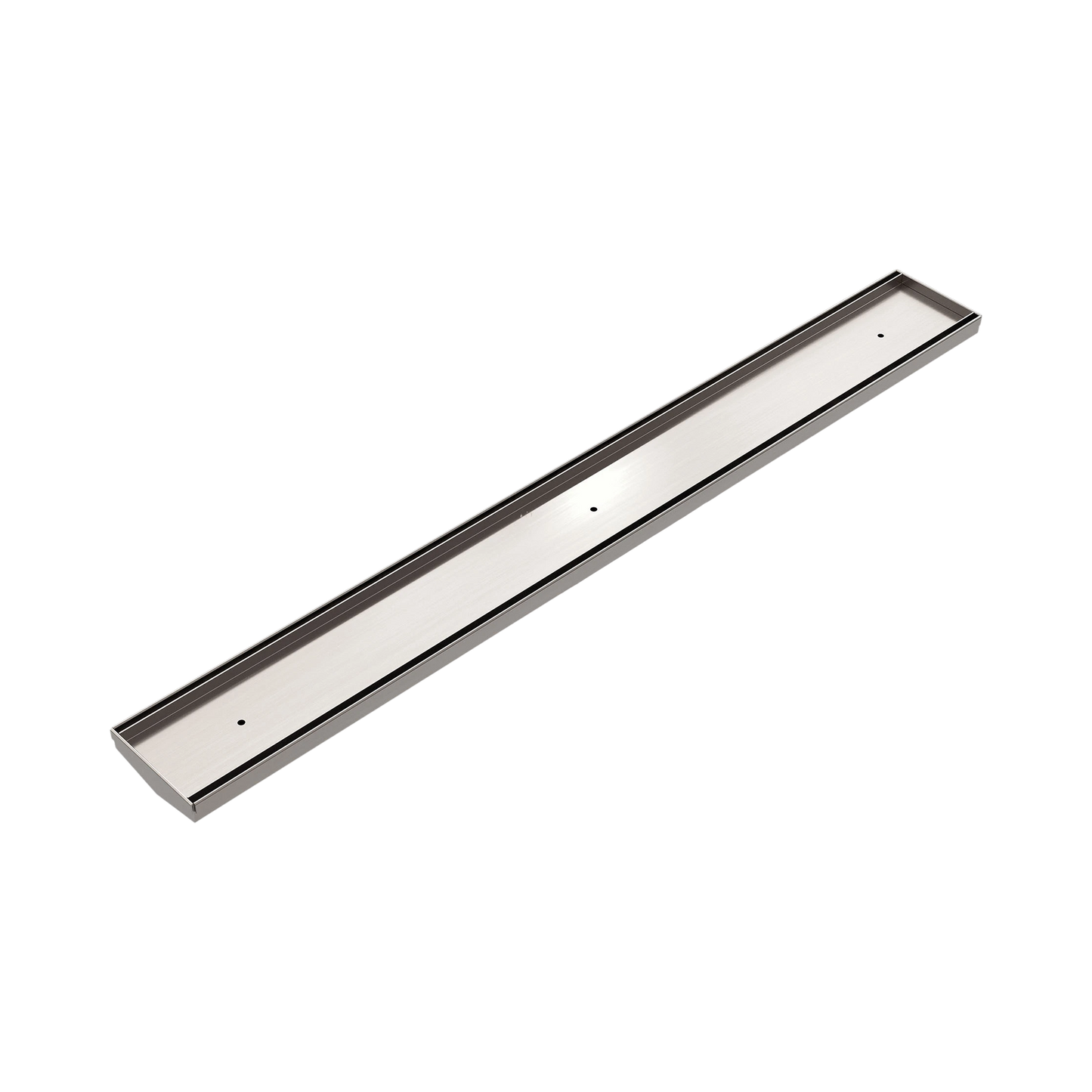 Tile Insert V Channel Floor Grate 80mm/89mm Outlet Without Outlet And Hole Saw Brushed Nickel