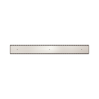 Tile Insert V Channel Floor Grate 80mm/89mm Outlet Without Outlet And Hole Saw Brushed Nickel