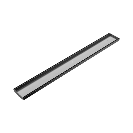 Tile Insert V Channel Floor Grate 80mm/89mm Outlet Without Outlet And Hole Saw Gun Metal