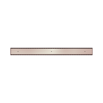 Tile Insert V Channel Floor Grate 50mm Outlet Without Outlet And Hole Saw Brushed Bronze