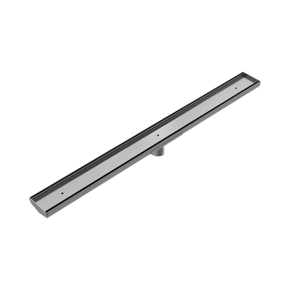 Tile Insert V Channel 900x82mm Floor Grate 50mm Outlet Gun Metal