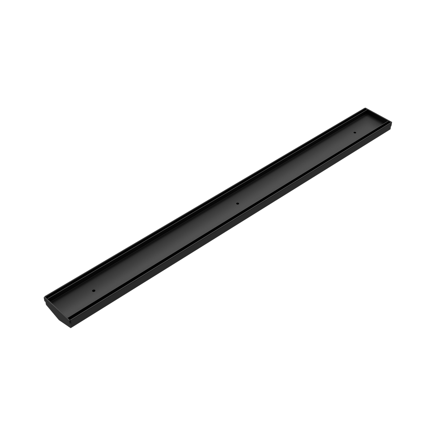 Tile Insert V Channel Floor Grate 50mm Outlet Without Outlet And Hole Saw Matte Black
