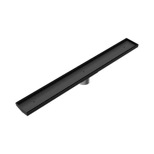 Tile Insert V Channel 900x106mm Floor Grate 80mm Outlet Matte Black