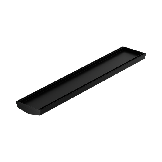 Tile Insert V Channel 600mm Floor Grate 80mm/89mm Outlet Without Outlet And Hole Saw Matte Black