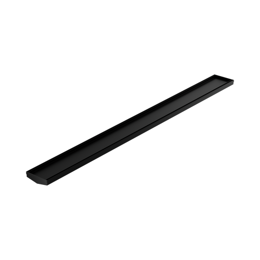 Tile Insert V Channel 1200mm Floor Grate 80mm/89mm Outlet Without Outlet And Hole Saw Matte Black