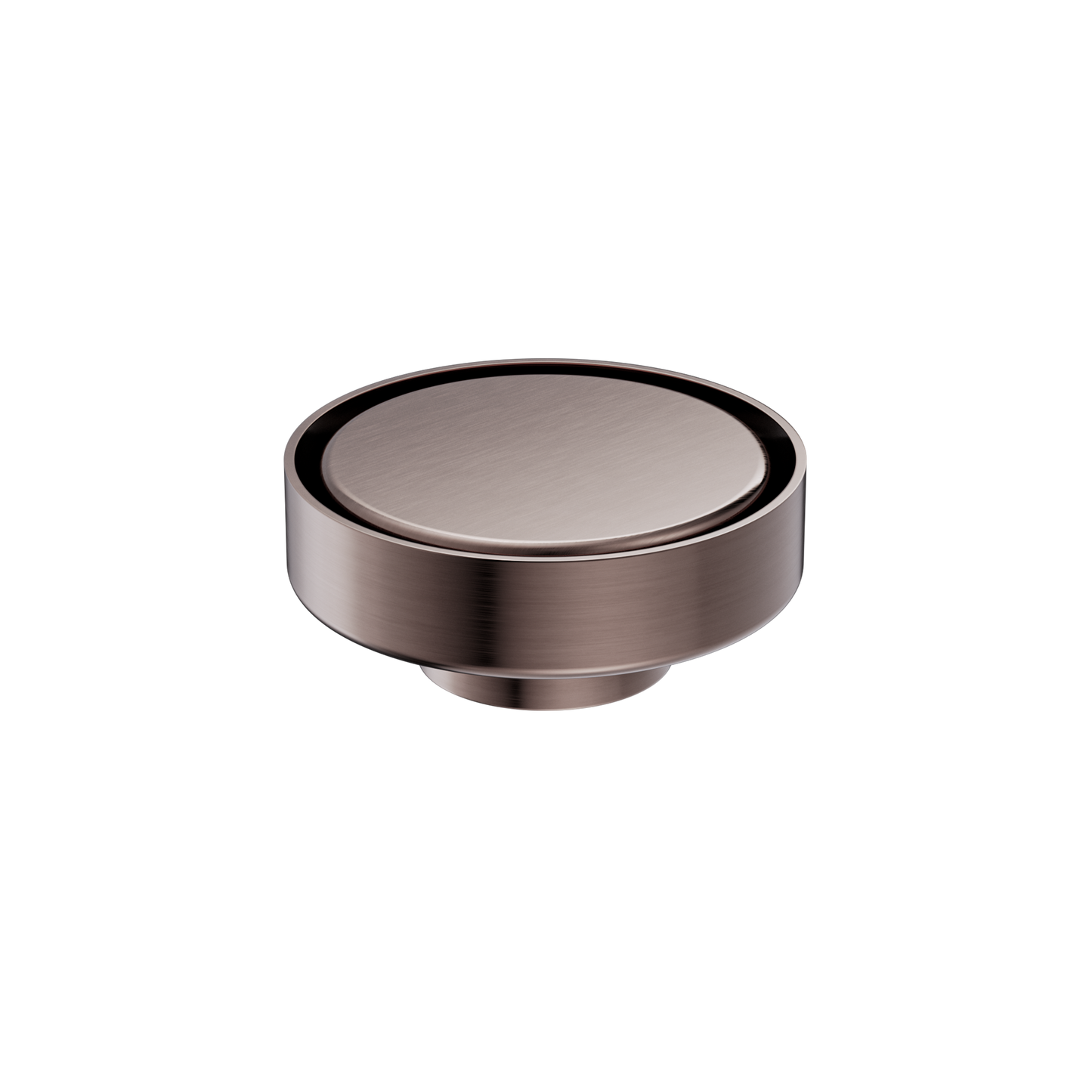 100mm Round Tile Insert Floor Waste 50mm Outlet Brushed Bronze