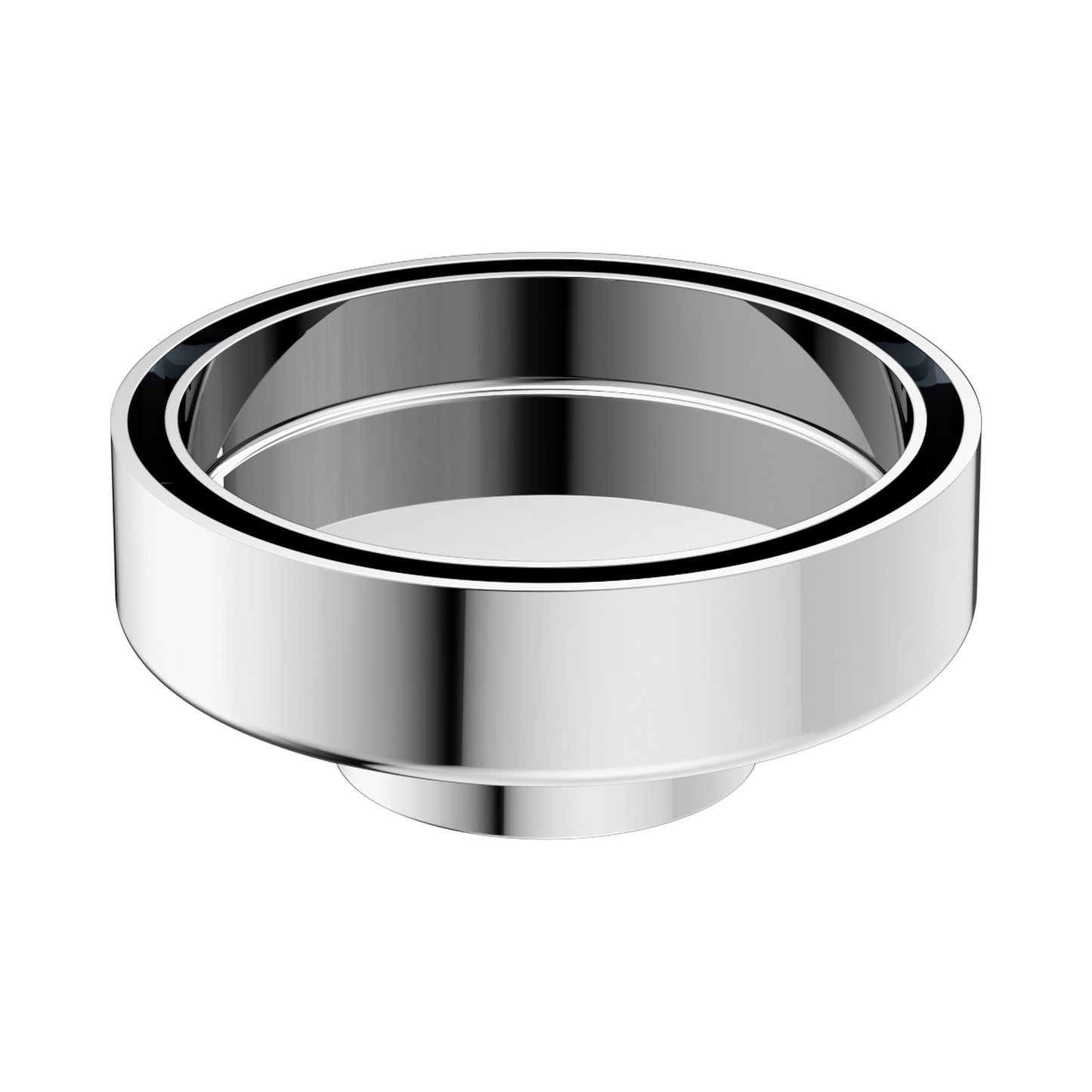 100mm Round Tile Insert Floor Waste 50mm Outlet Chrome