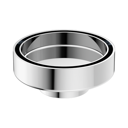 100mm Round Tile Insert Floor Waste 50mm Outlet Chrome