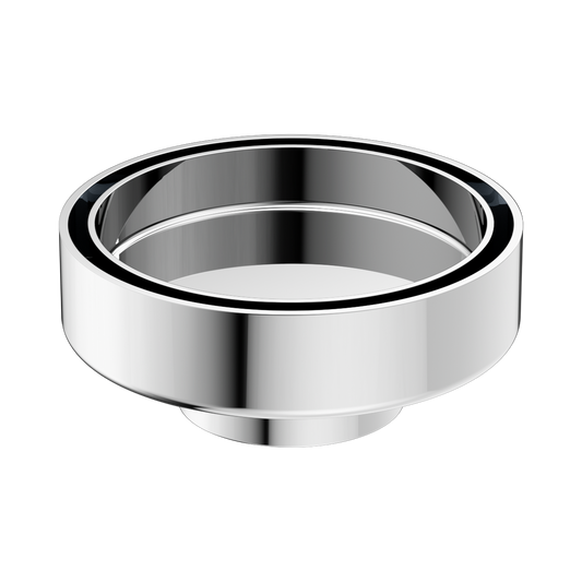 100mm Round Tile Insert Floor Waste 50mm Outlet Chrome