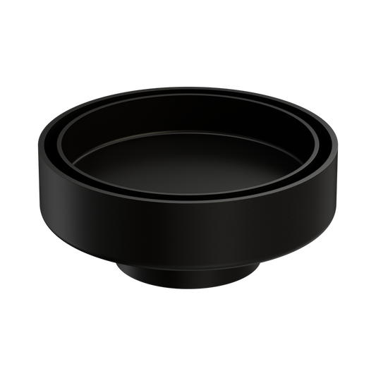 100mm Round Tile Insert Floor Waste 50mm Outlet Matte Black