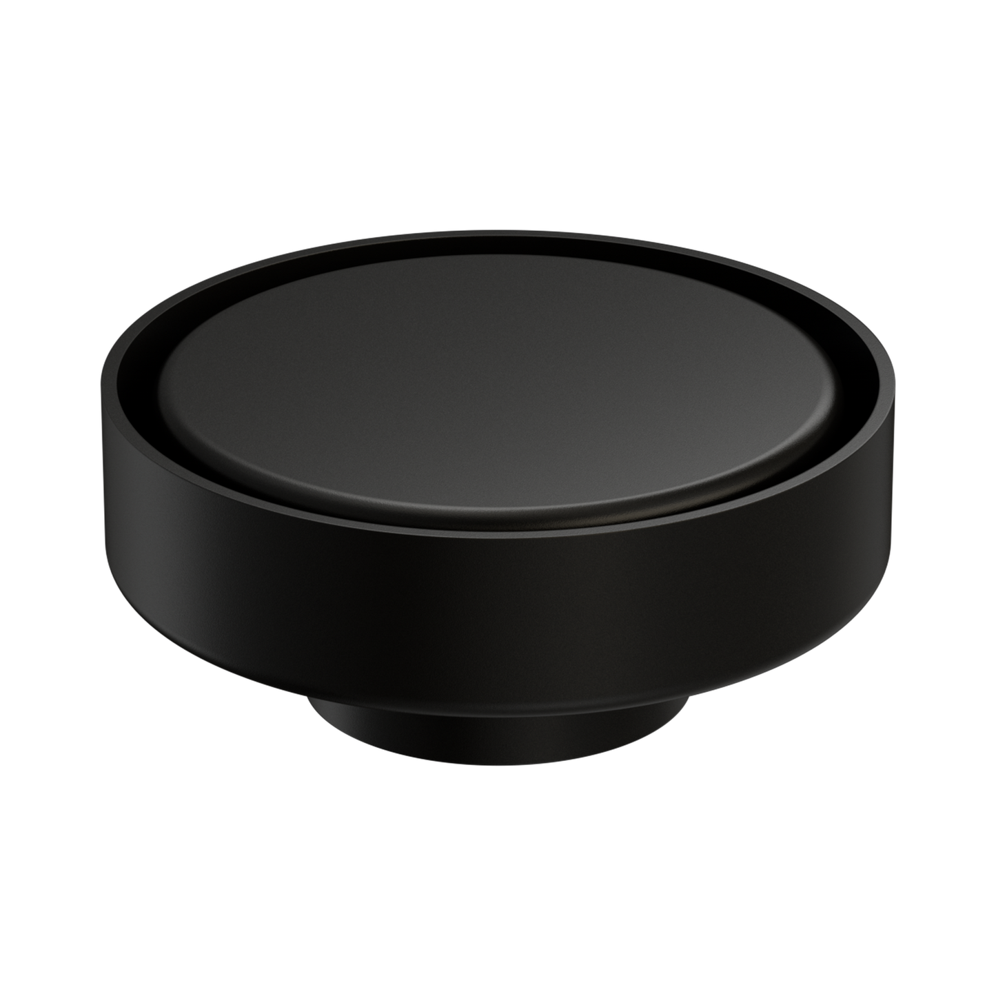 100mm Round Tile Insert Floor Waste 50mm Outlet Matte Black