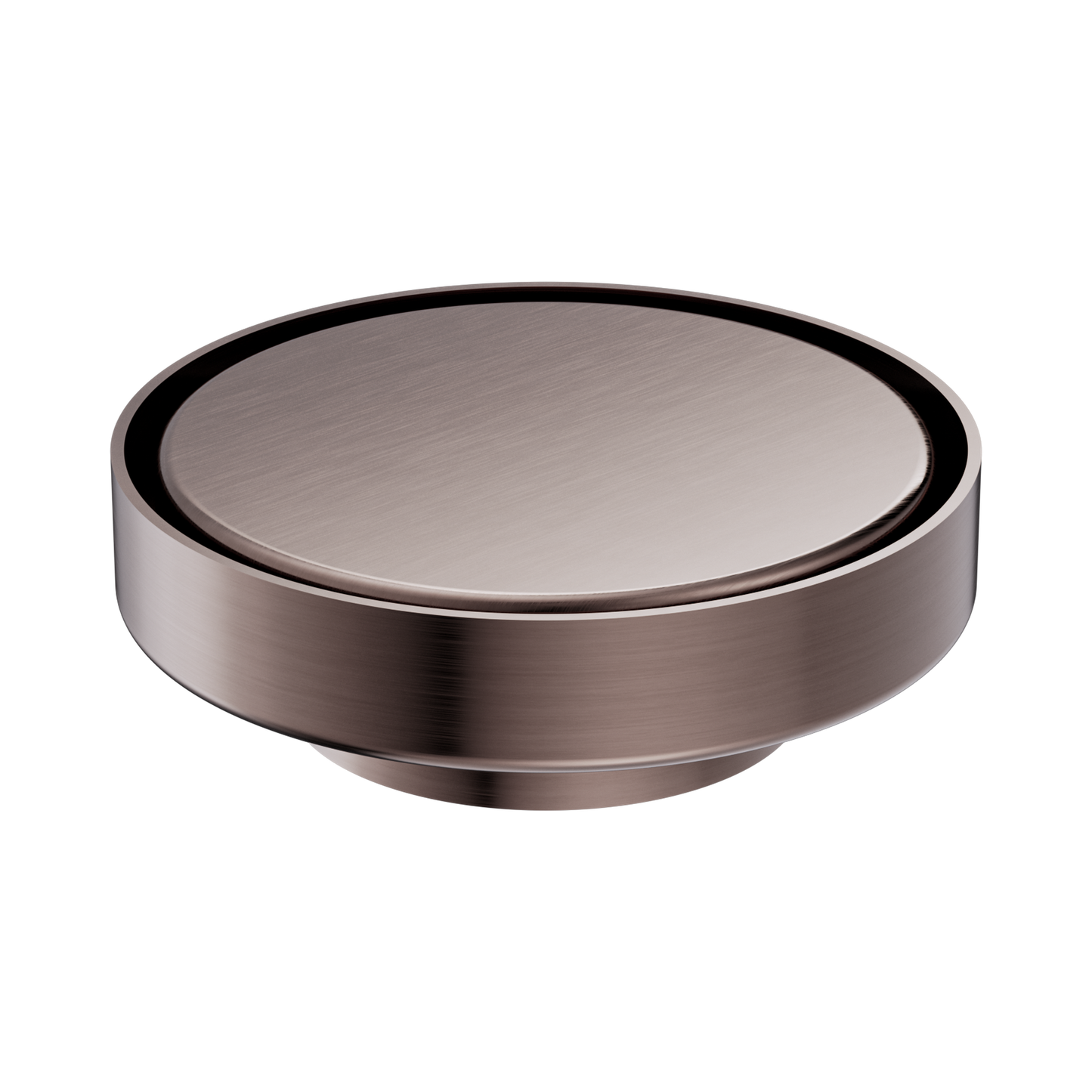 130mm Round Tile Insert Floor Waste 80mm Outlet Brushed Bronze