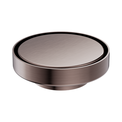 130mm Round Tile Insert Floor Waste 80mm Outlet Brushed Bronze