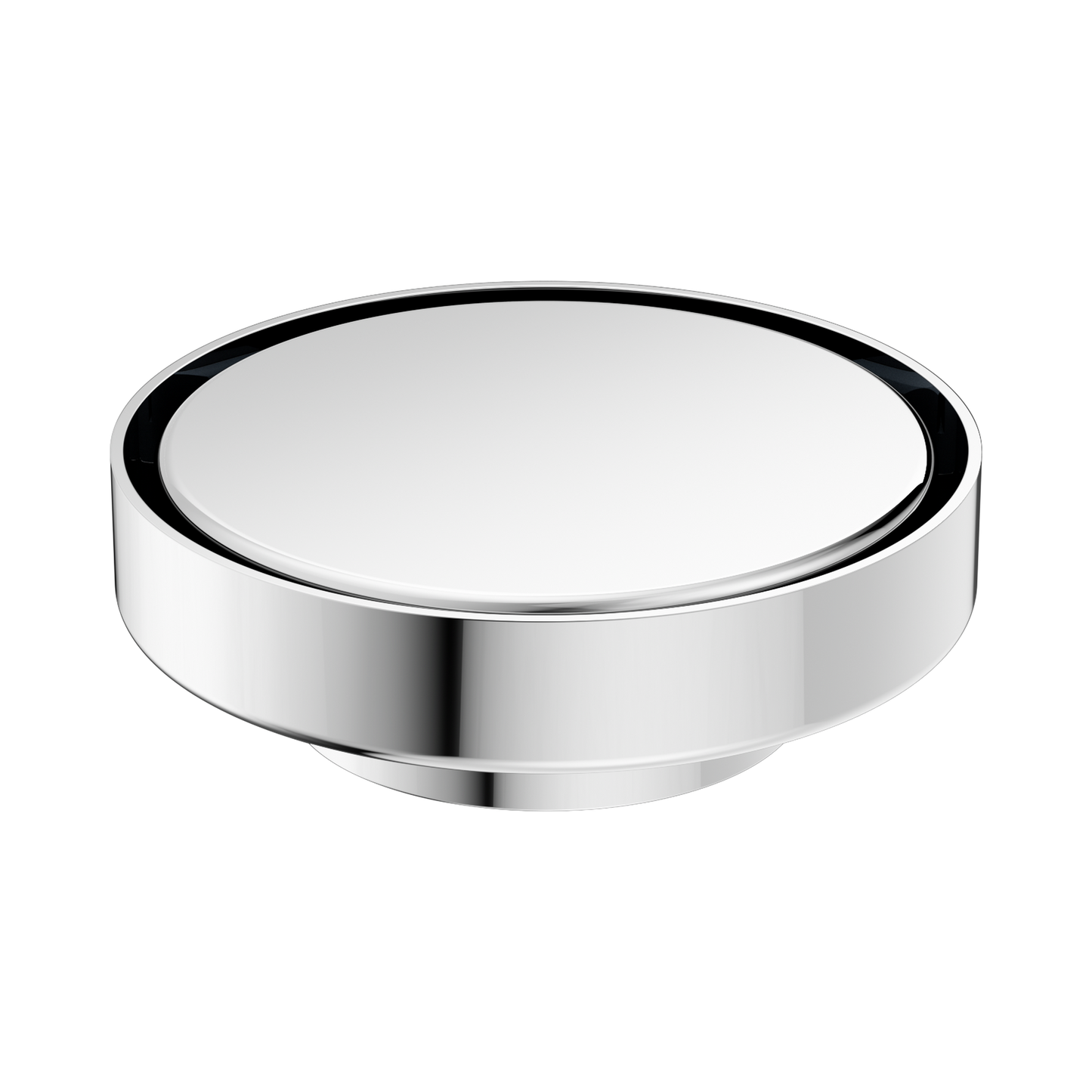 130mm Round Tile Insert Floor Waste 80mm Outlet Chrome