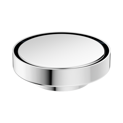 130mm Round Tile Insert Floor Waste 80mm Outlet Chrome