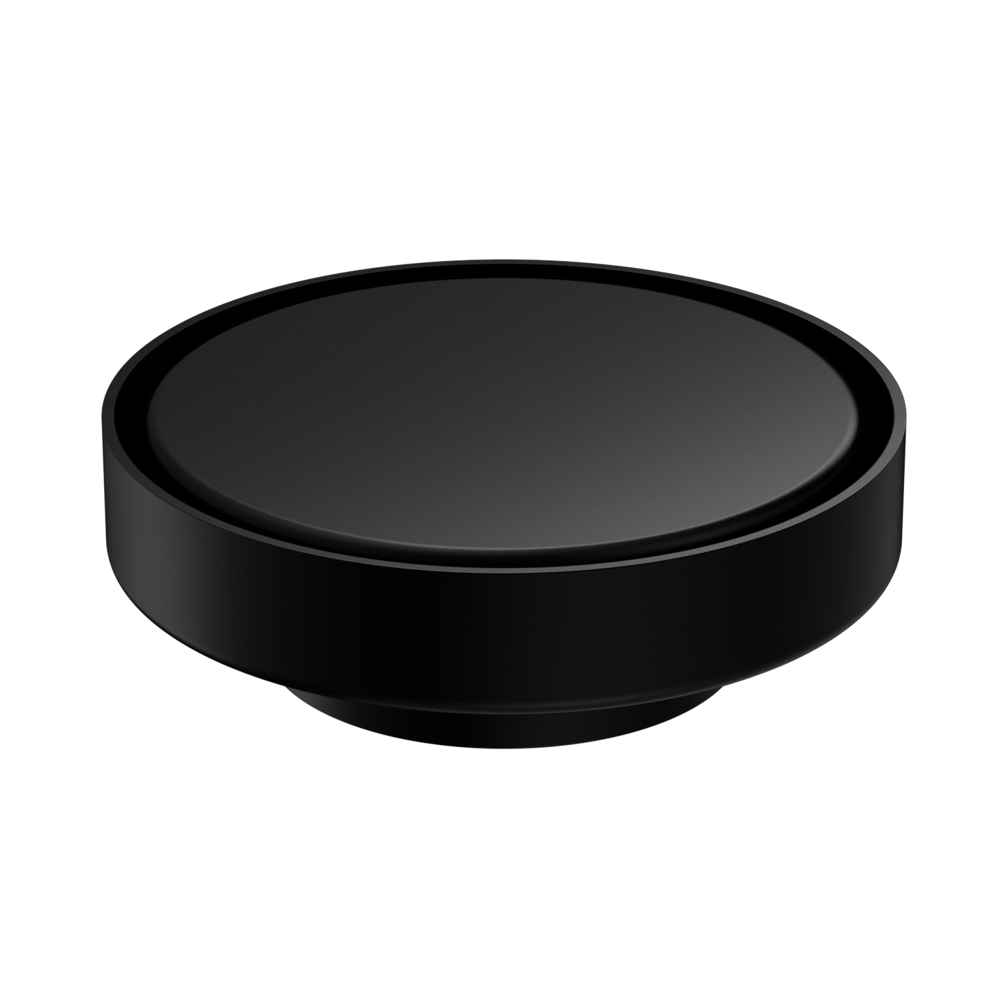 130mm Round Tile Insert Floor Waste 80mm Outlet Matte Black