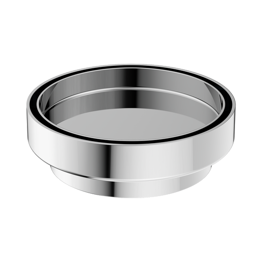 130mm Round Tile Insert Floor Waste 100mm Outlet Chrome