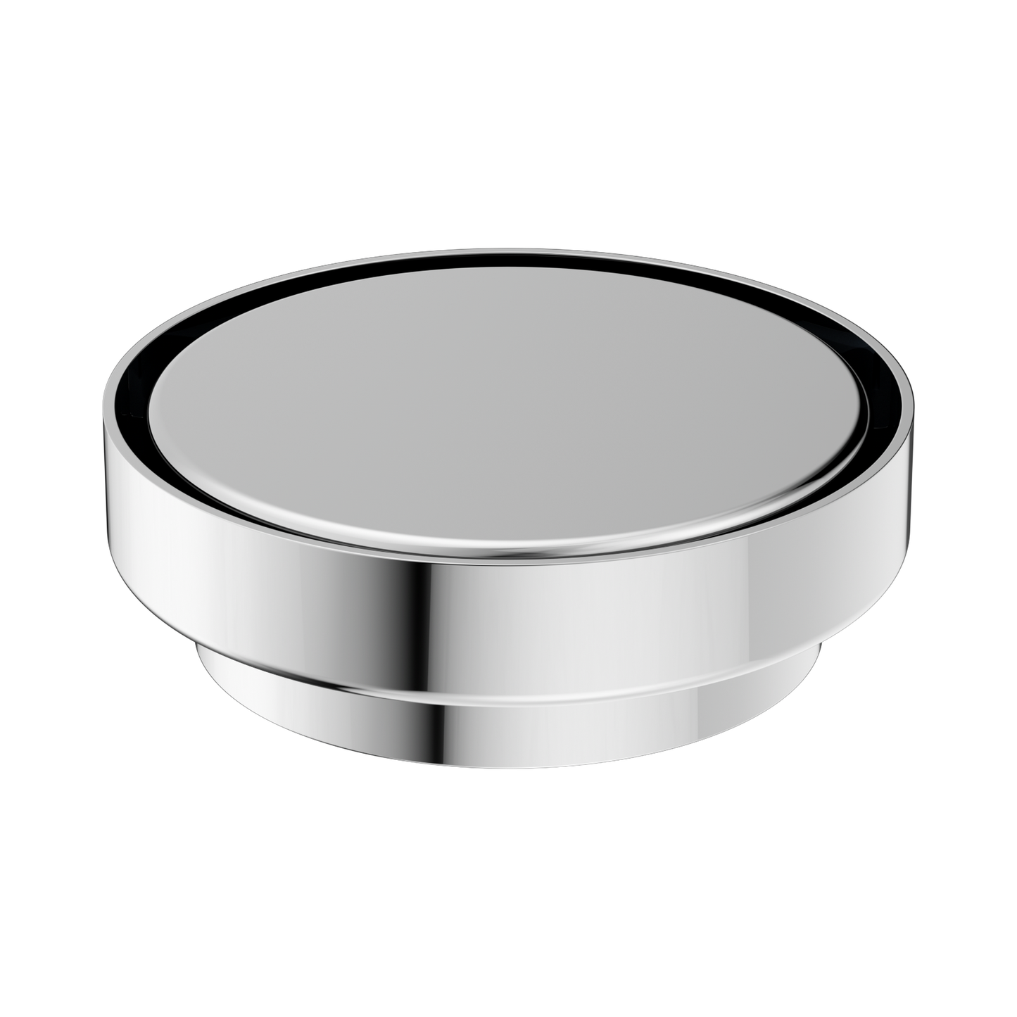 130mm Round Tile Insert Floor Waste 100mm Outlet Chrome