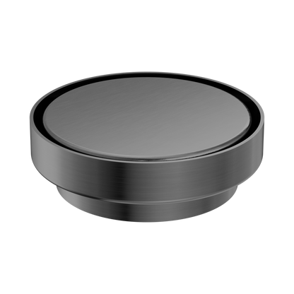 130mm Round Tile Insert Floor Waste 100mm Outlet Gun Metal