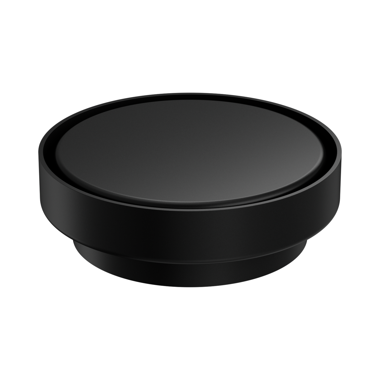 130mm Round Tile Insert Floor Waste 100mm Outlet Matte Black