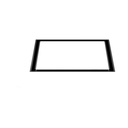 130mm Square Tile Insert Floor Waste 100mm Outlet Matte Black