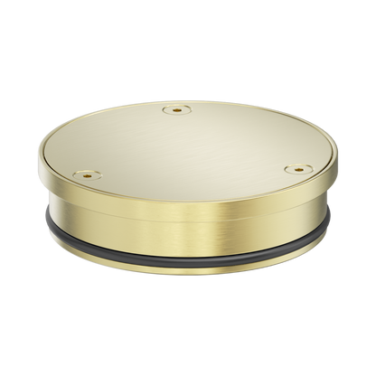 316L Stainless Round Clear Out 100mm Outlet Brushed Gold