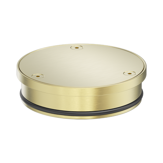 316L Stainless Round Clear Out 100mm Outlet Brushed Gold