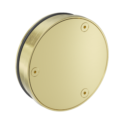 316L Stainless Round Clear Out 100mm Outlet Brushed Gold