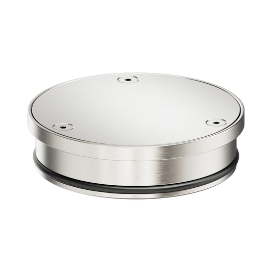 316L Stainless Round Clear Out 100mm Outlet Brushed Nickel