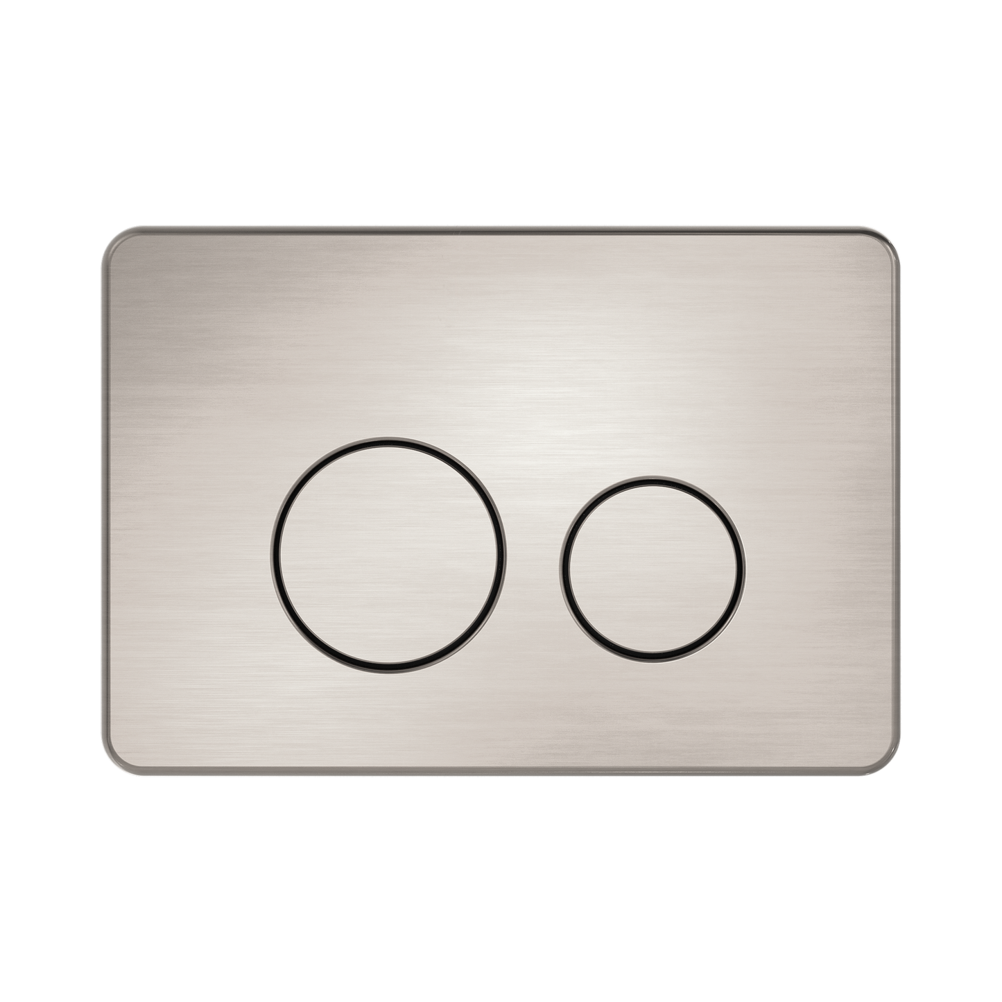 In Wall Toilet Push Plate Brushed Nickel
