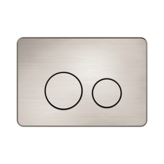 In Wall Toilet Push Plate Brushed Nickel