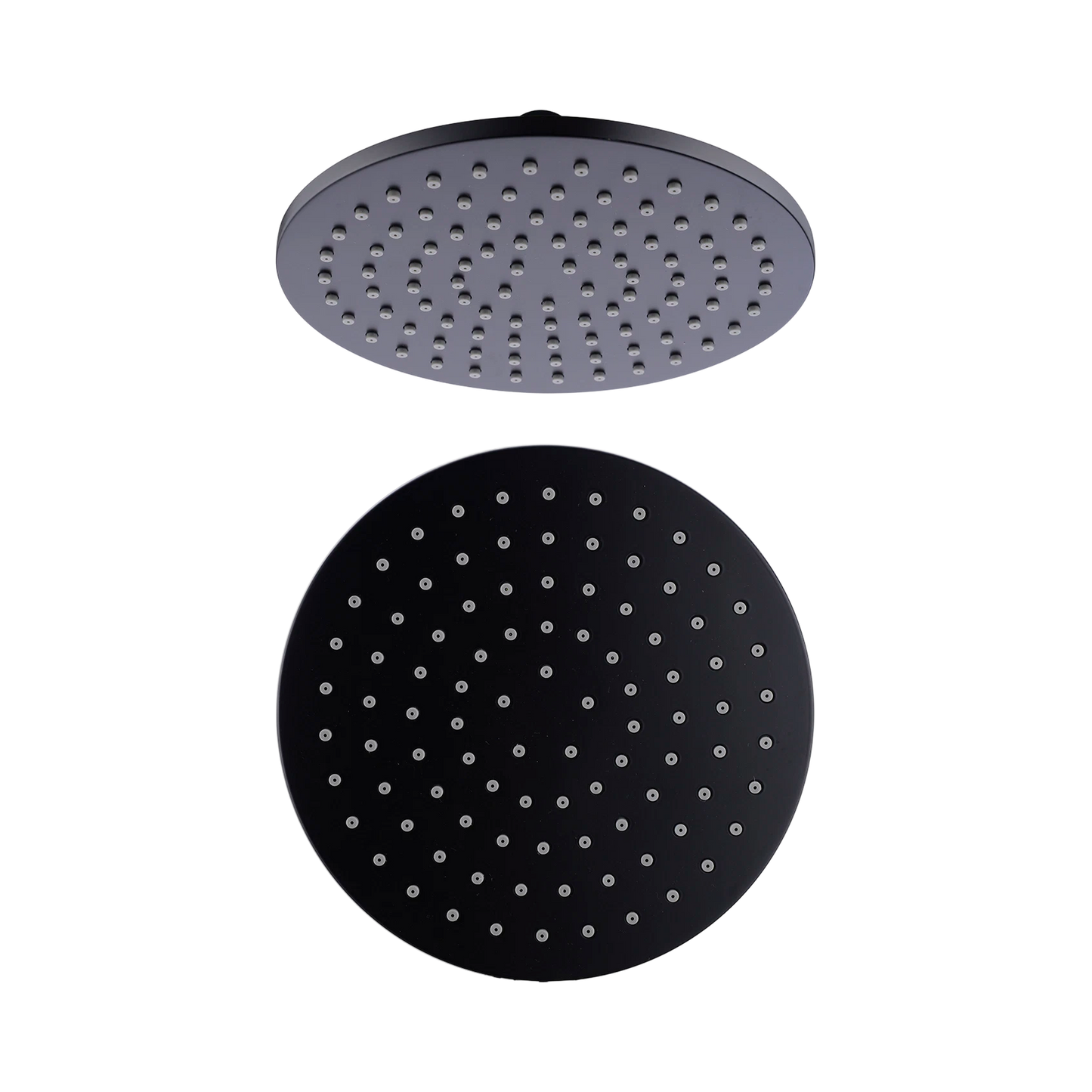 200mm Round Shower Head Matte Black