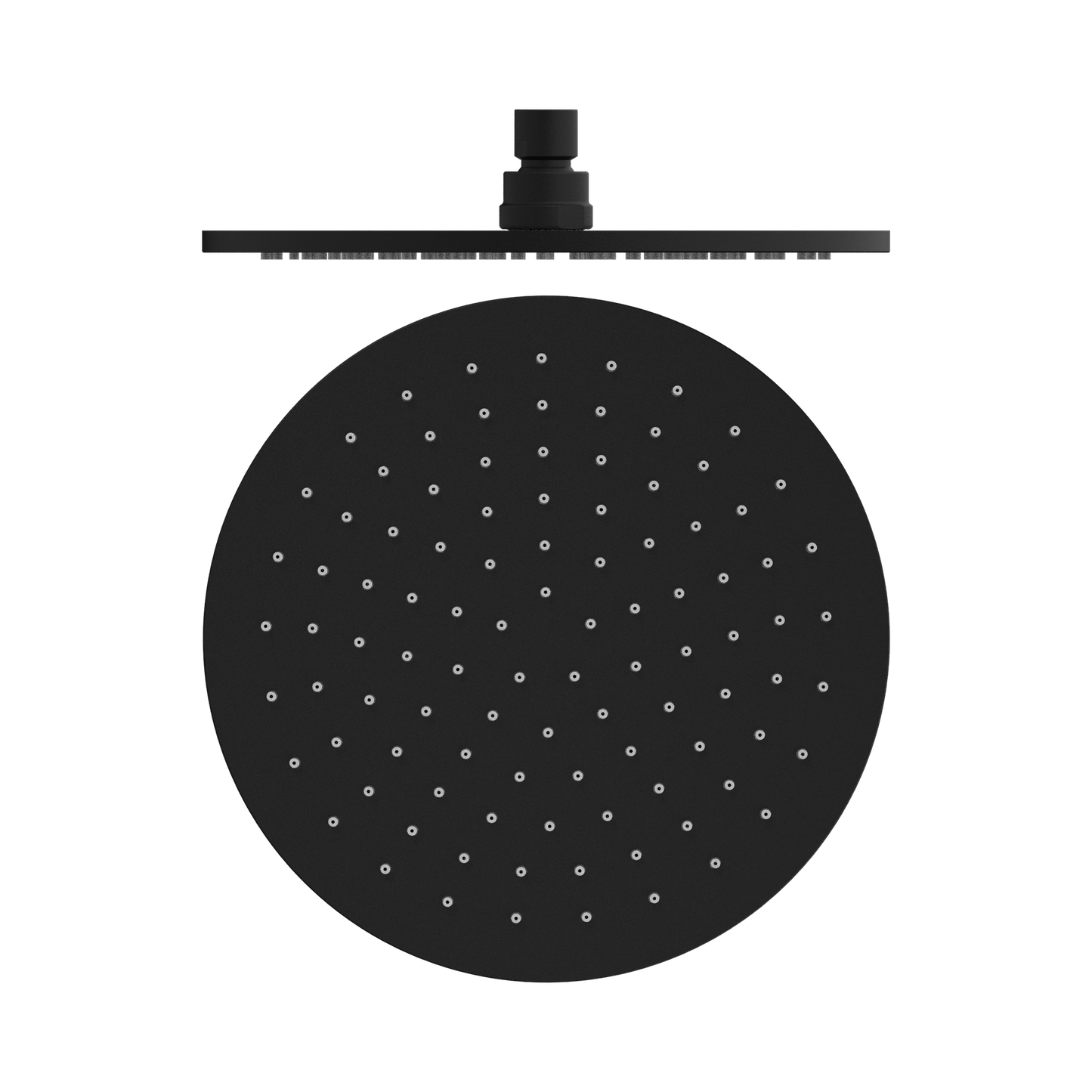 250mm Round Shower Head Matte Black