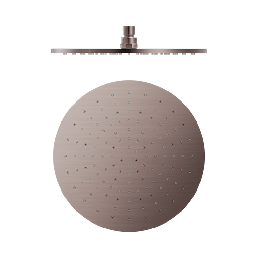 300mm Round Shower Head Brushed Bronze