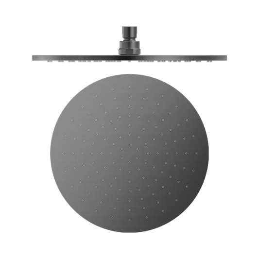 300mm Round Shower Head Gun Metal