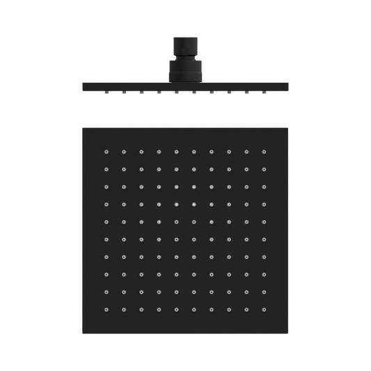 200mm Square Shower Head Matte Black