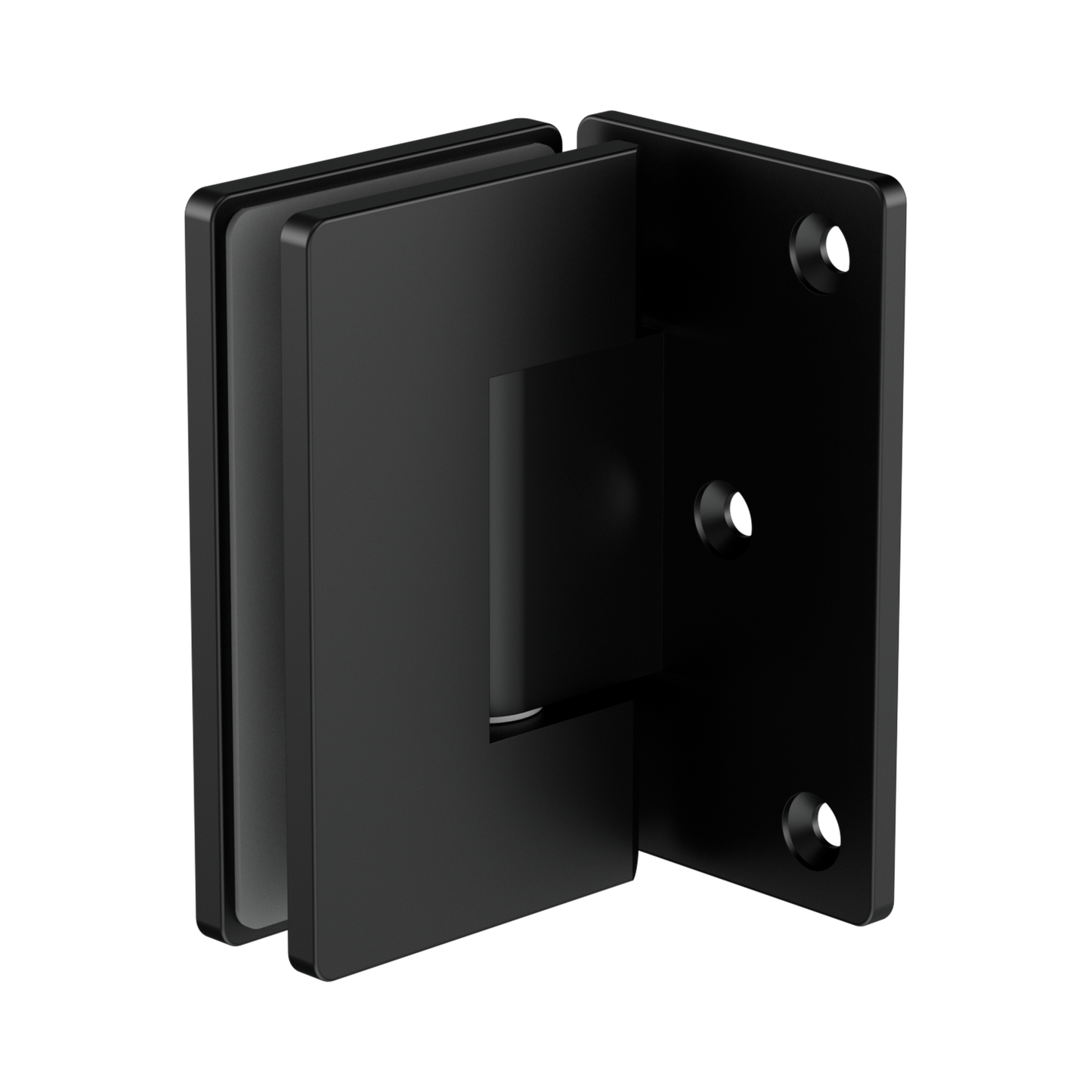 90 Degree Glass To Wall Shower Hinge 10mm Glass Matte Black